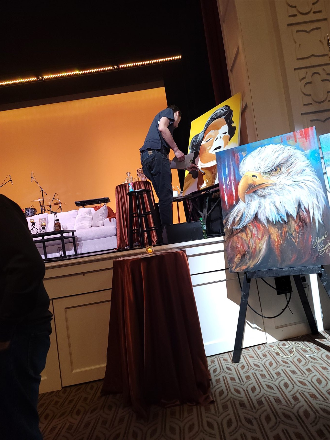 Live painting at an event