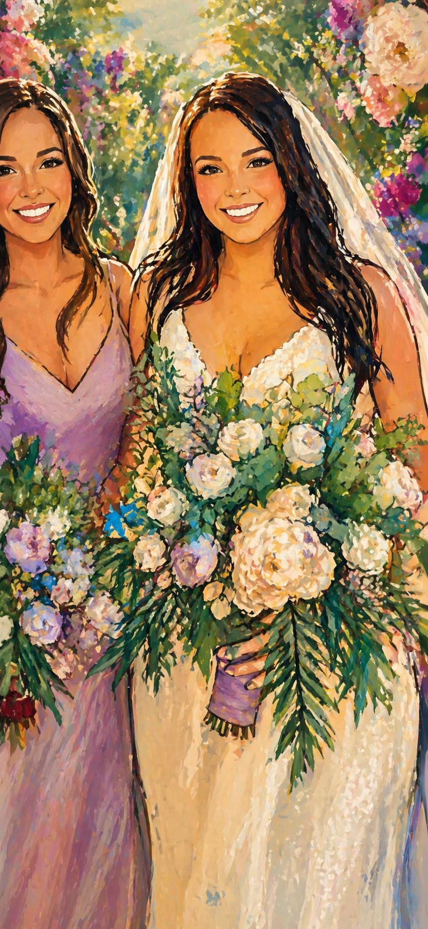 Wedding portrait canvas from Aria Wedding