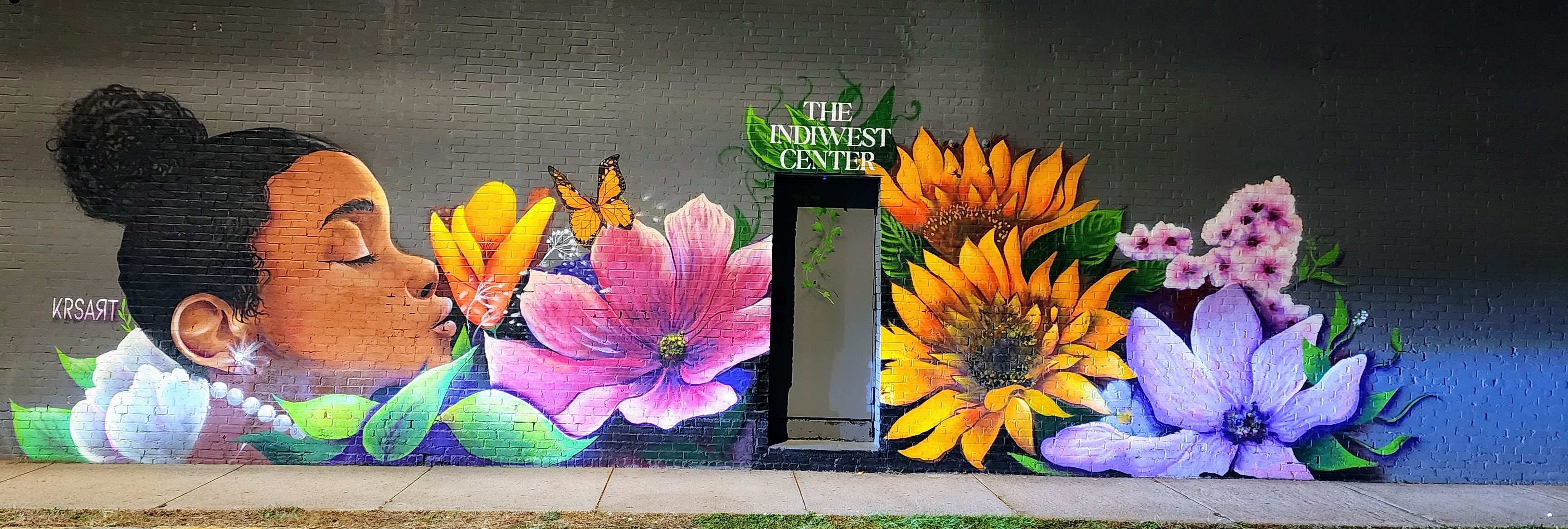 Indie West Center mural in Meriden, Connecticut